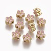 Brass Enamel Beads KK-L179-05E-1