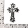 Opaque Acrylic Cross Theme Pendants OACR-I010-04A-3