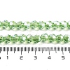 Electroplate Transparent Glass Beads Strands EGLA-A035-T6mm-A09-4