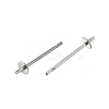 Anti-Tarnish 304 Stainless Steel Stud Earring Findings STAS-P370-01A-P-2