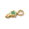 Ion Plating(IP) 304 Stainless Steel Enamel Charms STAS-G351-06G-3
