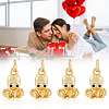 12Pcs Brass Micro Pave Clear Cubic Zirconia Charms ZIRC-BBC0003-46-7