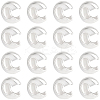 20Pcs 925 Sterling Silver Crimp Bead Cover STER-BBC0009-49-1
