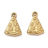 Hammered 304 Stainless Steel Pendants STAS-Z192-02G-1