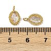 304 Stainless Steel Micro Pave Cubic Zirconia Charms STAS-K302-01E-G-3