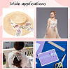 10 Yards 5 Colors Polycotton Embroidery Flower Lace Ribbon AJEW-CY0001-36-4