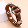 Punk Cowhide Cord Bracelets for Men FS-WGC8E28-01-4
