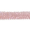 Transparent Electroplate Glass Beads Strands EGLA-A039-T3mm-L26-1
