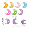28Pcs 7 Colors Resin Pendants RESI-CJ0001-225-2