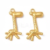 Rack Plating Alloy Pendants PALLOY-I215-24G-2