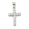 304 Stainless Steel Cubic Zirconia Pendants STAS-C102-01A-P-1