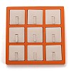 Resin Artificial Marble Finger Rings Display Tray LS-AJEW-I048-02-1