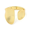 Brass Open Cuff Ring for Women LS-AJEW-U003-07G-2