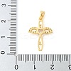 Brass Micro Pave Cubic Zirconia Pendants KK-U056-30G-3