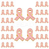 40Pcs Breast Cancer Awareness Pink Ribbon Enamel Pin JEWB-ME0001-22-1