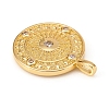 Brass Micro Pave Cubic Zirconia Pendants KK-D160-57G-2
