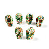 Spray Painted Resin Beads Strands RESI-N041-01C-1