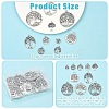 50Pcs 10 Styles Tibetan Style Alloy Pendants FIND-YW0006-93-2