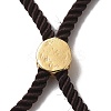 Half Finished Twisted Milan Rope Slider Bracelets FIND-G032-01G-10-5