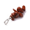 28Pcs 28 Styles Natural Mixed Gemstone Chip Pendants PALLOY-JF02817-6