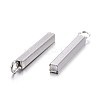 Tarnish Resistant 201 Stainless Steel Pendants STAS-L214-08P-2