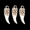 Spray Painted Opaque Acrylic Pendants ACRP-F003-03D-1