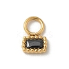 Ion Plating(IP) 304 Stainless Steel with Rhinestone Charms STAS-G351-11G-2