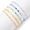 Handmade Evil Eye Lampwork & Glass Beads Stretch Bracelets for Women BJEW-JB12510-4