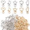 40Pcs 10 Styles Alloy Swivel Snap Hook Clasps FIND-FS0004-74-1