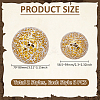 6Pcs 2 Styles Glass Mosaic Foam Ball Christmas Decorations AJEW-UN0002-83A-3