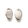 304 Stainless Steel Stamping Blank Tag Charms STAS-F311-03P-1