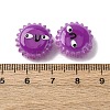 Fuuny Baking Paint Glass Enamel Beads LAMP-Q045-01F-5