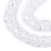 Crackle Transparent Glass Beads Strands GLAA-N069-03A-10-3
