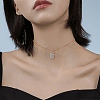 10Pcs Rack Plating Brass Micro Pave Clear Cubic Zirconia Pendants ZIRC-SZ0004-08-4