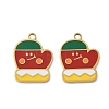 Christmas 304 Stainless Steel Enamel Pendants STAS-Z093-08Y-G-1