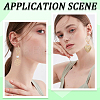 16Pcs Brass Ring Stud Earring Findings KK-BBC0011-99-5