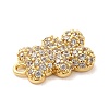 Brass Micro Pave Cubic Zirconia Pendants X-KK-Q772-05G-3