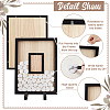 Rectangle Wooden Wedding Guest Book ODIS-WH0043-231-4