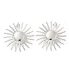 304 Stainless Steel Flower Stud Earrings for Women EJEW-M089-09P-1