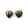 Brass Micro Pave Cubic Zirconia Charms KK-R226-06G-2