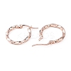 304 Stainless Steel Hoop Earrings STAS-TAC0001-11B-RG-2