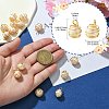 15Pcs Natural Cultured Freshwater Pearl Copper Wire Wrapped Pendants PALLOY-CJ00035-2