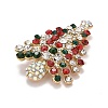 Colorful Christmas Tree Rhinestone Brooch LS-JEWB-A004-10G-2