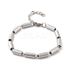304 Stainless Steel Column Link Chain Bracelets for Women BJEW-F488-50P-2