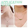 6Pcs 3 Colors Brass Box Chain Necklaces NJEW-TA0001-20-10