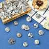 50Pcs 10 Styles Alloy Shank Buttons BUTT-CJ0001-09-6