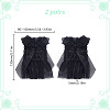 Bowknot Nylon Lace Sleeves DIY-WH0888-538B-2