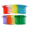 48Pcs 8 Colors Organza Bags Jewellery Storage Pouches Party Wedding Favour Gift Bags OP-FS0001-02-2