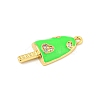 Rack Plating Brass Micro Pave Cubic Zirconia Pendants KK-P277-08G-3