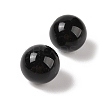 Natural Black Onyx(Dyed & Heated) No Hole Sphere Beads G-K353-04D-32-2